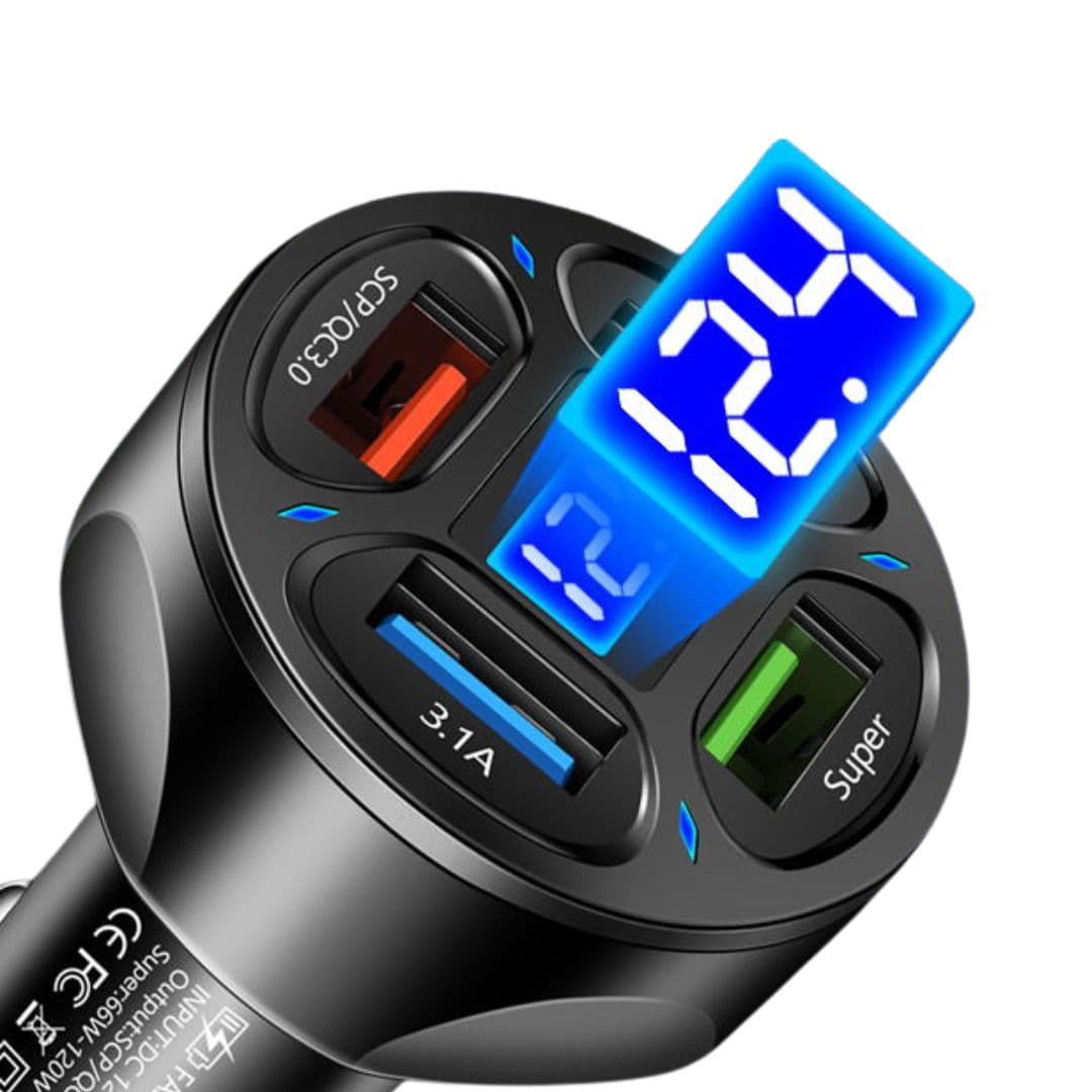 Szybka Ładowarka do samochodu 4 usb